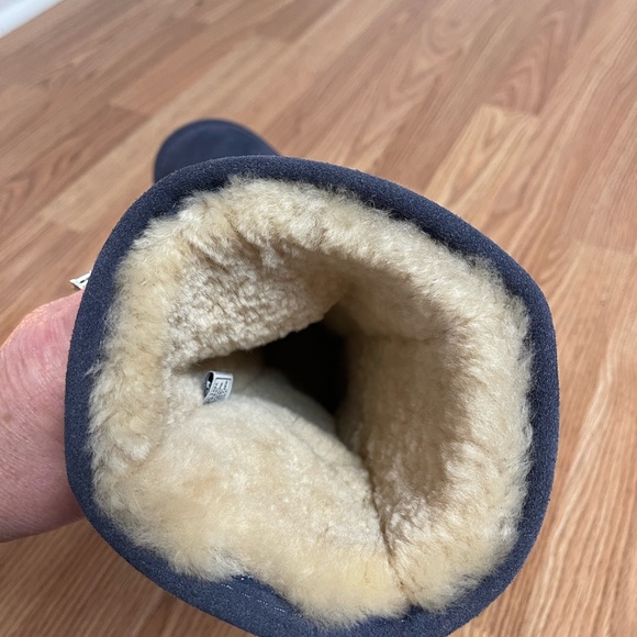 Women’s BearPaw Emma Tall Blue Suede Boots SZ 6 - Picture 10 of 11